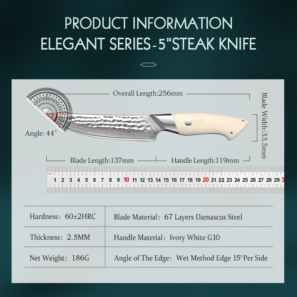 HEZHEN 5 Inch Steak Knife
